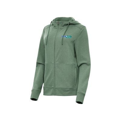 Ladies Effortless Full-Zip - Dark Pine Heather